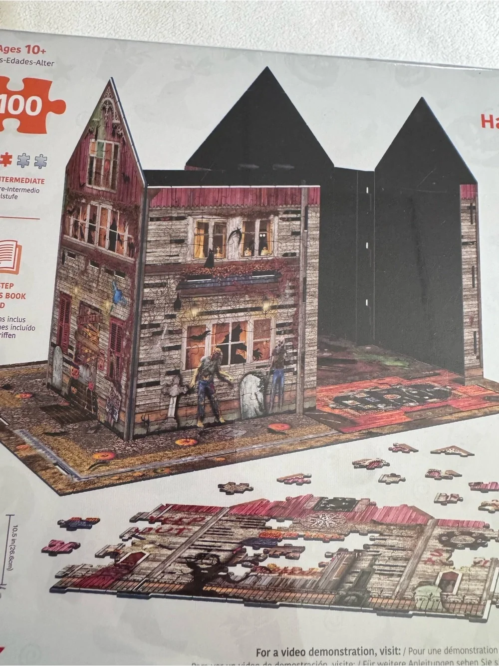 NEW Eurographics Haunted House 3D Jigsaw Puzzle 1100 Piece Halloween Sealed